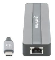 MANHATTAN 7-in-1 Dockingstation HDMI RJ45 2xUSB-A SD/MicroSD (153928)