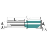 Multipack Weidmüller ADERENDHÜLSE ISOL.H16/28 GRN (0566000000) - 100 Stück