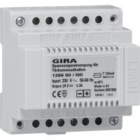 GIRA 1296 00 - Gray - Plastic - 230 V - 50 Hz - 24 V - 0.3 A