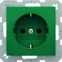 Berker 47438913 - Type F - Green - Duroplast - IP20 - 250 V - 16 A