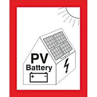 Cimco ZEICHEN HINWEIS PV-ANL+BATT (182798 BRANDSCHUTZ-)