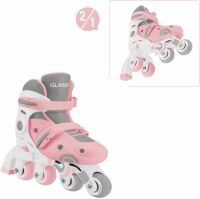 authentic sports & toys GmbH GLOBBER LEARNING SKATES 2in1 pastellrosa, Gr. 30-33