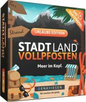  DENKRIESEN - STADT LAND VOLLPFOSTEN® - Das Kartenspiel  URLAUB EDITION - ''Meer im Kopf.''