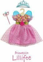 Heless Puppenkleid ''Prinzessin Lillifee'' mit Glitzerkrone und Augenmaske, 3-teilig, Gr. 28-35 cm