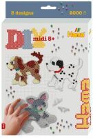 Hama Bügelperlen midi"Hunde und Katze" Geschenkpackung Durchmesser Bügelperle midi 5.0