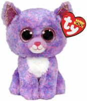 Ty BEANIE BOOS CASSIDY LAVENDER CAT 15 CM