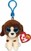 Ty BOO CLIP MUDDLES BROWN 6 WHITE DOG (86623218)