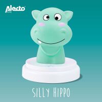 Alecto SILLY HIPPO LED Nachtlicht Nilpferd blau