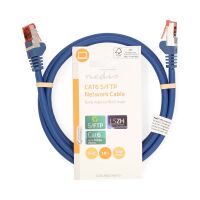 Nedis CAT6-Netzwerkkabel / RJ45 Stecker / RJ45 Stecker / S/FTP / 1.00 m / Rund / LSZH / Blau / Label