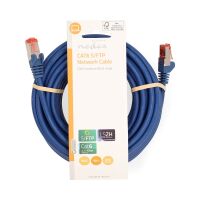 Nedis CAT6-Netzwerkkabel / RJ45 Stecker / RJ45 Stecker / S/FTP / 10.0 m / Rund / LSZH / Blau / Label