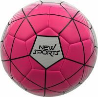 VEDES Großhandel GmbH - Ware New Sports Fußball pink/weiß, Größe 5, unaufgeblasen