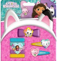 Dreamworks Gabby's Dollhouse Schmuckset mit Katzenohren, 5 Haarbänder und 3 Haarclips