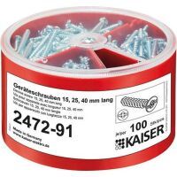 Kaiser SCHRAUBEN-BOX 3,2X15/25/40MM (A2472-91 JE 100 ST.)