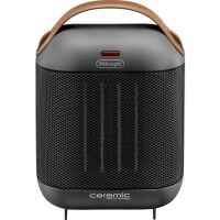 De Longhi HFX30C18.AG - Fan electric space heater - Ceramic - Indoor - Floor - Black - Gray - Rotary