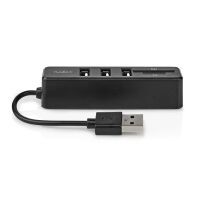 Nedis USB-HUB 1X USB-A  3X USB A (CCGB60250BK01)