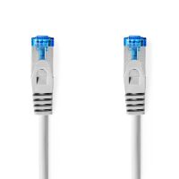 Nedis CAT6a-Netzwerkkabel / S/FTP / RJ45 Stecker / RJ45 Stecker / 0.50 m / Snagless / Rund / LSZH / Grau / Label