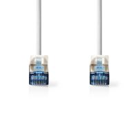 Nedis CAT6a-Netzwerkkabel / S/FTP / RJ45 Stecker / RJ45 Stecker / 10.0 m / Snagless / Rund / LSZH / Weiss / Label