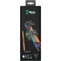 Wera 950 Spkl9 Hex-plus Hex Key Set - L-shaped hex key set - Metric/imperial - 9 pc(s) - Stainless steel - Chromating - CE - GS - DVE