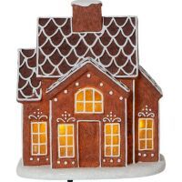 Eglo LED-LEBKUCHENHAUS 2X 140X100 (GINGERVILLE BRAUN WS)