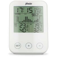 Alecto Wetterstation mit Funksensor Schwarz / Grau