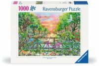 Ravensburger 12001089 Puzzle Verträumte Fahrräder in Amsterdam 1000 Teile