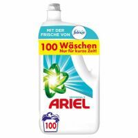 Ariel Flüssigwaschmittel, 100 Waschladungen, Universal+ Mit Der Frische Von Febreze 