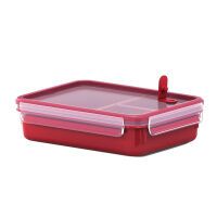 EMSA 517775 - Lunch container - Adult - Red,Transparent - Polypropylene (PP),Thermoplastic elastomer (TPE) - Monotone - Rectangular