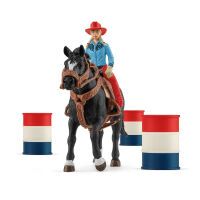 Schleich Farm World     42576 Barrel Racing mit Cowgirl Schleich