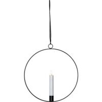 Eglo LED-RING M.KERZE 1X 285X25X300 (FLAMME RING SCHW./WS)