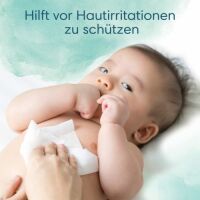 Multipack 2x Pampers Harmonie Aqua Feuchttücher 6 Packungen mit jeweils 48 Feuchttüchern = 288 Feuchttücher, Helfen, den natürlichen pH-Wert der Haut wiederherzustellen, mit 99% Wasser 