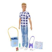 Mattel HHR66 Barbie Abenteuer zu zweit Ken Camping-Puppe und Zubehör. Spielzeug für Kinder ab 3 Jahr