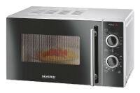 SEVERIN Mikrowelle 700W/20l silb/sw.