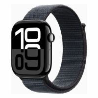 Apple Watch 10 46mm GPS Alu Sport Loop diamantschwarz/tinte Smartwatches ohne SIM