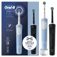 Oral-B Vitality Pro D103 Duo schwarz/blau + 2. Handstück + 2 Aufsteckbürsten