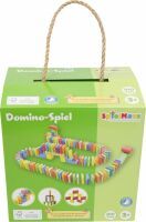 SpielMaus Holz Farbenfrohes Domino-Spiel, 100 Teile