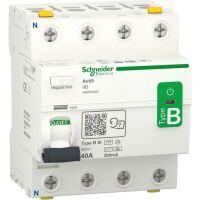 Schneider Electric FI IID 4P 40A 300MA TYP B-SI (A9Z64440)