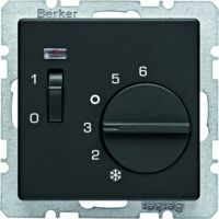 Berker 20306086 - Rotary switch - Anthracite - 10 A