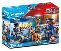 PLAYMOBIL 6878 Polizei-Straßensperre, ca. 19x15x7, ab 4 Jahren