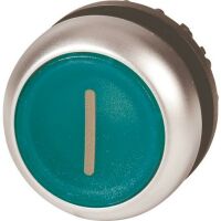 Eaton M22-DL-G-X1 - Pushbutton switch - Black,Green,Metallic - IP66 - IP67 - IP69 - 29.7 mm - 29.7 mm - -25 - 70 °C