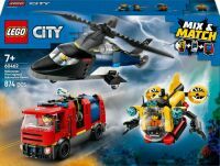 LEGO® City 60462 Kombinationsset mit Hubschrauber, Löschauto und U-Boot