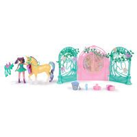 Spin Master Unicorn Academy - Small Doll Ava & Leaf Stall Spielset