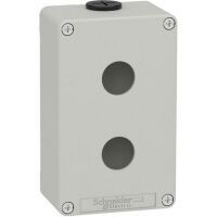 Schneider Electric Leergehäuse XAP Metall grau für 2x22mm 80x130x51,5 mm M20