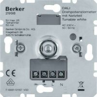 Berker DALI Drehpot. Tunable white m. Netzt. 2998