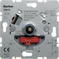 Berker 2873 - Dimmer - Rotary - Metallic - Metal,Plastic - 230 V