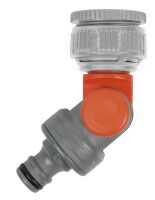 Gardena SB-Winkelhahnstück für 26,5 mm (G 3/4)-Wasserhahn mit 33,3 mm (G 1)-Gewinde, für 21 mm (G 1/