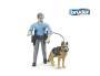 Bruder bworld Polizist mit Hund 62150