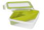 EMSA 518104 - Lunch container - Adult - Green,Transparent - Polypropylene (PP),Thermoplastic elastomer (TPE) - Monotone - Square