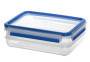 EMSA CLIP & CLOSE - Box - Rectangular - 0.6 L - Blue - Transparent - Polypropylene (PP) - Thermoplastic elastomer (TPE) - Germany