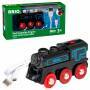 Ravensburger BRIO World - 33599 Akku Lok mit Mini USB - Wiederaufladbare Lokomotive - Batteriebetrie