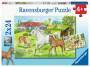 Ravensburger 7833 Puzzle Auf dem Pferdehof 2 X 24 Teile